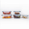 Anko 5-Piece Glass Storage Container Set | Lockable Lids | Leak-Proof | Spill-Proof | Clear