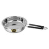 Kanshitas Rasoiware Heavy Geauge Stainless Steel Induction Bottom Fry Pan Tadka Pan 1.8 Liter