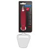 Tramontina Utilita Stainless-Steel Cheese Slicer Red Polypropylene Handle Ideal for Slicing Hard & Semi-Soft