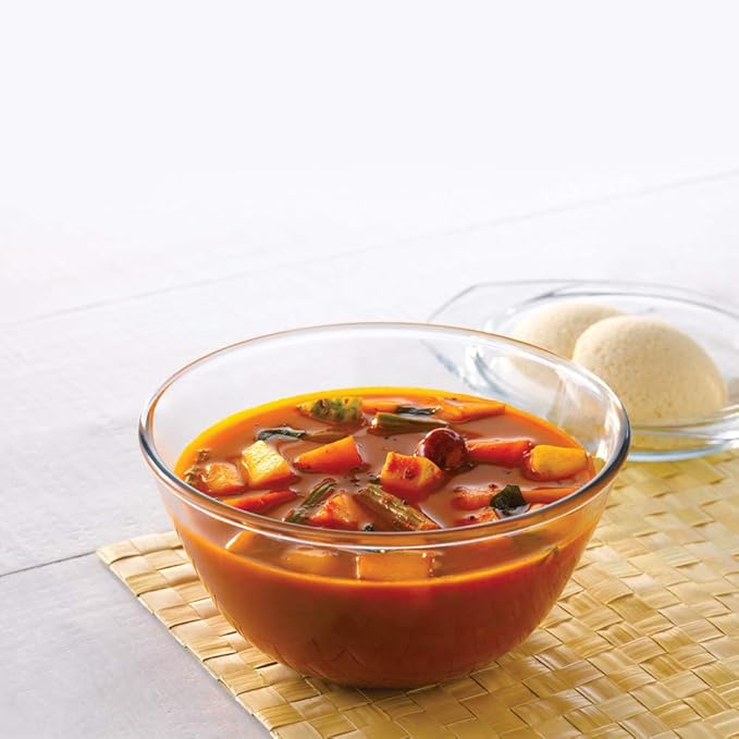 Borosil Tuff Borosilicate Glass Mixing Bowl | 500 ml | Oven and Microwave Safe