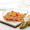 Borosil Every Day Square Glass Baking Dish Casserole With Handle | Borosilicate Glass | Microwave & Oven Safe | for Serving & Baking | 800 ml