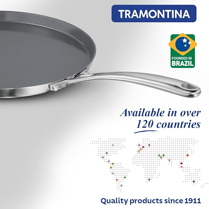 Tramontina Fusao Healthy Triply Ceramic 28cm Dosa Tawa