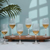 Set of 6: Classic Transparent Red/White Wine Glasses | 250ml | Dishwasher Safe