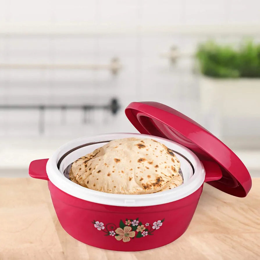 Cello Roti Plus Insulated Stainless Steel Casserole with Lid 2000ml Pi ...