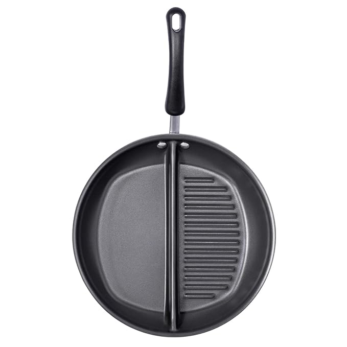 Meyer Non-Stick 30cm Divided Grillpan/Twin Pan/Breakfast Pan/Multi-Snack Pan