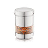 Human Hydro Stainless Steel Storage Container 750ml with Transparent Window Airtight Lid Glossy Finish