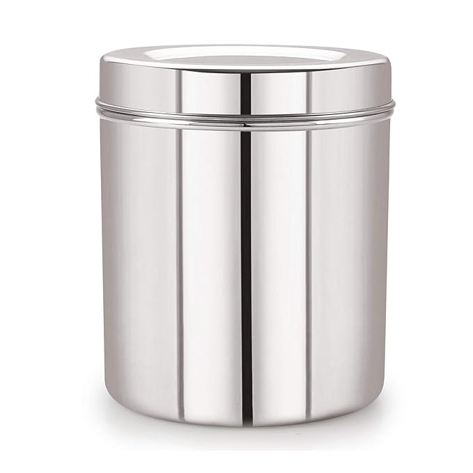 Neelam Stainless Steel Deep Dabba/Storage Containers | 1400 ml 1 Piece