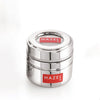 Hazel Steel Small Container for Kitchen Transparent Lid Containers for Storage Small Container for Spices