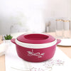 Cello Sapphire Insulated Inner Steel Casserole for Roti 1250ml Pink