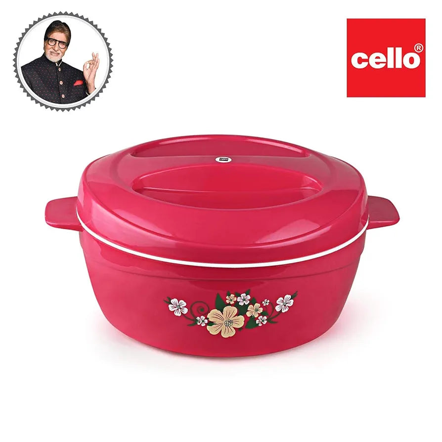 Cello Roti Plus Insulated Stainless Steel Casserole with Lid 2000ml Pi ...