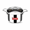 Camro Triply Artisian Serving Pot with Lid 17 No 5.2 Liters Induction Friendly Dishwasher Safe