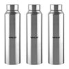 Vinod Frost Fridge Water Bottle with Fabricated 18/8 Stainless Steel Coating Inside and Outside | 1000 ml | Pack of 3