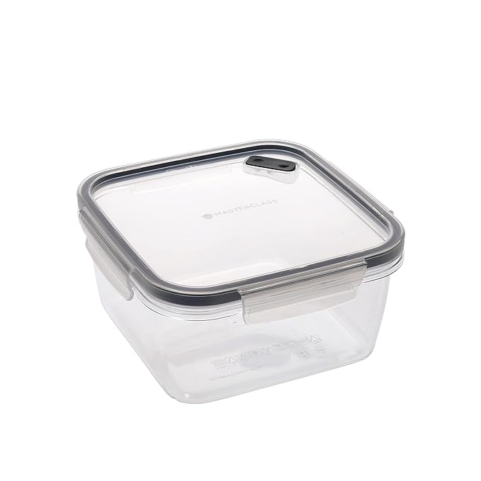 MasterClass Premium Eco-Snap Recycled Plastic Airtight Food Storage Container with Lid - 150 gms