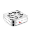 Avias Flora 9 Square Stainless Steel Spice Box Organiser with 9 compartments Masala Dani