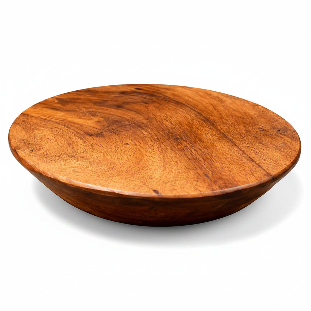 DailyHome Handmade Wooden Chakla Roti Maker Solid Single-Piece Wood Ch ...