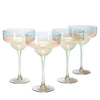Anko Australia 270ml Iridescent Margarita Glass Set of 4 | Cocktail Glass Set