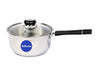 Tuffware Stainless Steel Sauce pan with Glass Lid, Tea Sauce Pan with Glass Lid ChaiPan, SmallPan 14cm, 1 liter