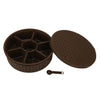 Jaypee Plus Spice Souk Spice Keeper Plastic Square 7 Sections Multipurpose Masala Rangoli Dabba Box