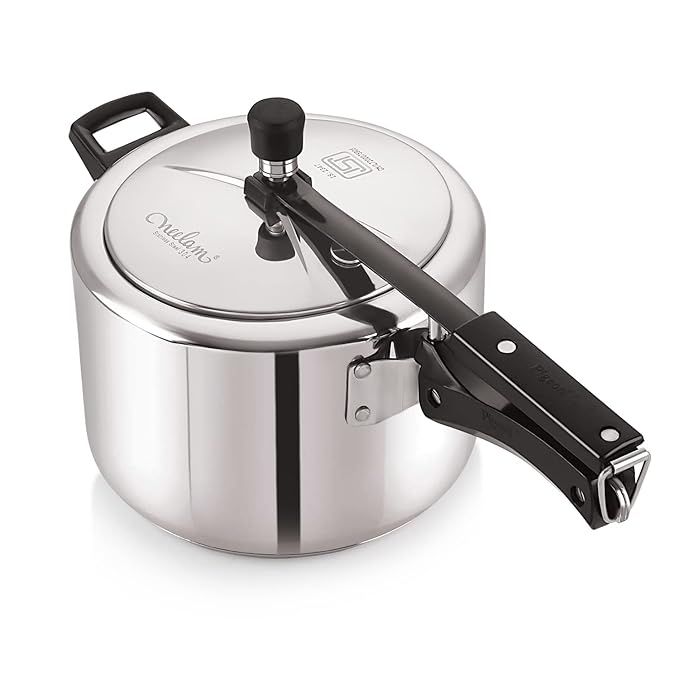 Neelam Stainless Steel Neo Pressure Cooker -6.5 Litre, Inner Lid - 2157 gms