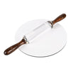 Rollyware White Crystal Roti Roller + Acrylic Chakla chapati Maker