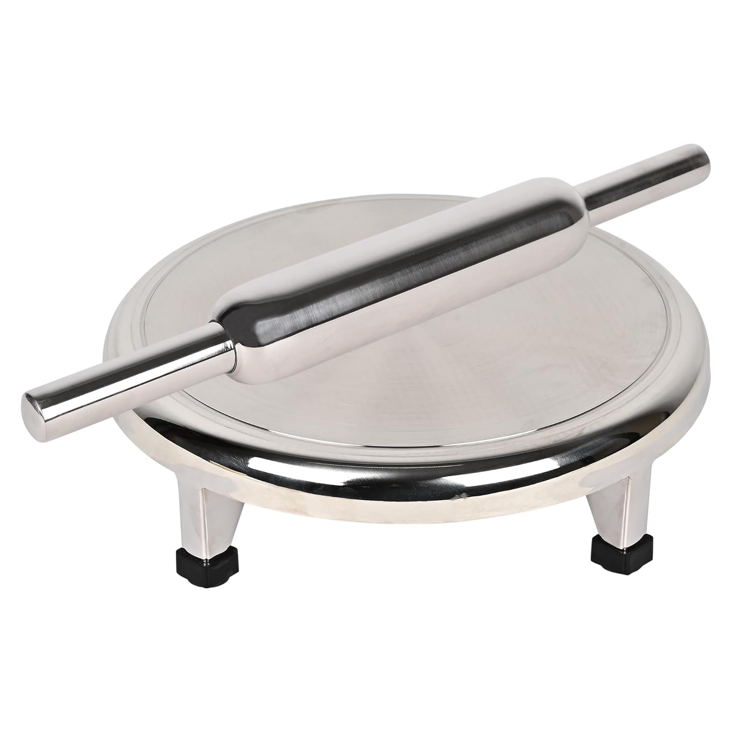 Rollyware 100% Stainless Steel Rolling Pin + Joint Less Design Polpat ...