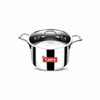 Camro Triply Artisian Serving Pot with Lid 13 No 2.4 Liters Induction Friendly Dishwasher Safe