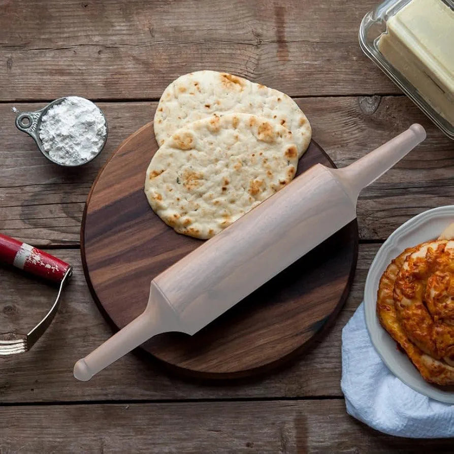 Generic Mastano Wooden Roti Rolling Pin Wooden Chakla 10 Inch – Veeha's ...