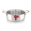 Hazel Triply Stainless Steel Induction Bottom Shallow Casserole Tope with Handle 5 Litre 28.3 cm