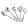 Axiom Stainless Steel Kitchen Tools 5 pcs Non-Stick Set of Ladle Spatula Palta for Cooking