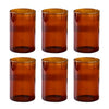 Borosil 295ml Set of 6 Pieces  Amber Vision Transparent Drinking Glass