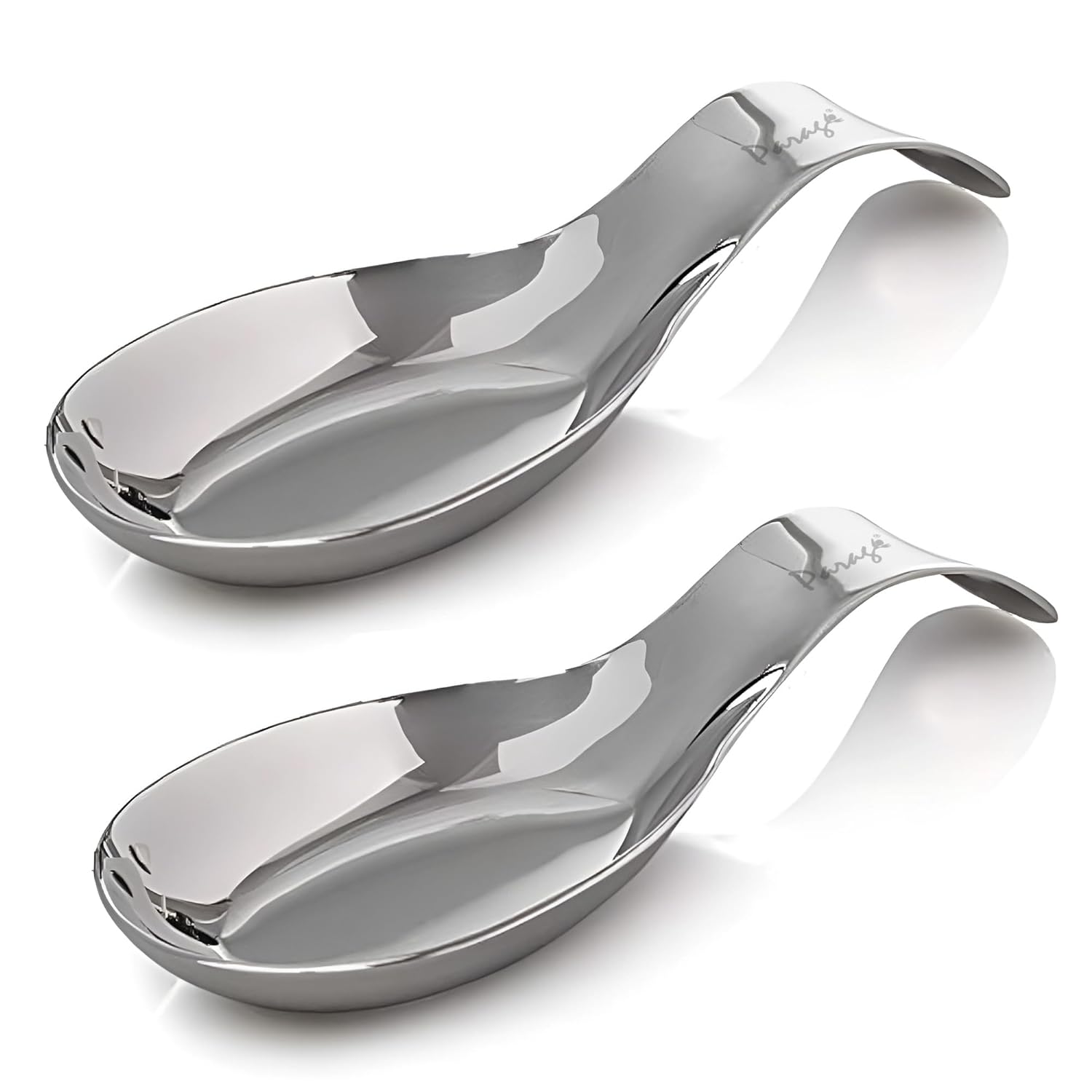 Parage 2 Pieces Stainless Steel Spoon Rest For While Cooking (Set of 2 21.5 cm Long)