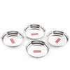 Hazel Premium Steel Serving Plate Set of 4, 19 cm X 2 cm