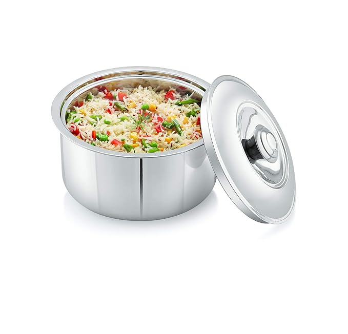 Neelam Stainless Steel Sizzling Hot Pot/Casserole - 1320 gms