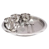 Indianartvilla Stainless Steel Thali Dinner Set Gift Item 7 Pieces - 1128 gms