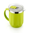 Attro Wonder Cup Vaccum Insulated Cup Comes with Styling Lid 450 ml Green Stainless Steel Plastic