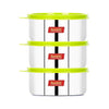 Sumeet Stainless Steel Storage Containers Set- 375 Ml 3 Pieces Silver