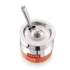Hazel Stainless Steel Oil and Ghee Container with Spoon for Kitchen 300 ml Multipurpose Oil