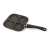 Cello Non-Stick 4- Cavity Aluminium AppamUttapam Maker with Spatter
