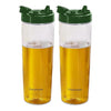 Frenchware Oil Dispenser | Pack of 2, 1 Litre Each | Glossy Green