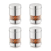Human Hydro Stainless Steel Storage Containers - Set of 4 (750ml Each)