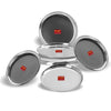 Sumeet Stainless Steel Heavy Gauge Shallow Salad Plates 18.5 cm Set of 6pc