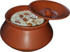 Pure Source India Round With Lid Clay Dahi Handi - 1 Ltr