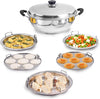 The Indus Valley Stainless Steel Idli,Momo Maker, Multi Kadai Steamer Set