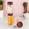 Cello Modustack Glassy Storage Jar Set of 3 Maroon
