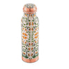 Attro Aarogyam Tatva Floral Designer Joint less Copper Water Bottle 650 ml