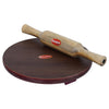 Desert Crafts 10 Inch Plywood Chakla with 12Inch Wooden Belan Plywood