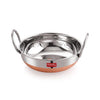 Hazel Stainless Steel Kadai with Copper Bottom 1.5 litres Steel Kadai