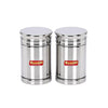 Sumeet Stainless Steel Circular Vertical Storage Container set of 2 Pc| 450ml Each |7.3cm Dia, Silver