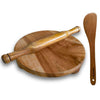 Swaadishta Premium Wooden Chakla Belan Set with Palta