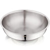 Allo Triply Stainless Steel Tasla Ideal Tasla for Curry Stir-Fry Deep-Fry Kadhai 26cm 3 litres